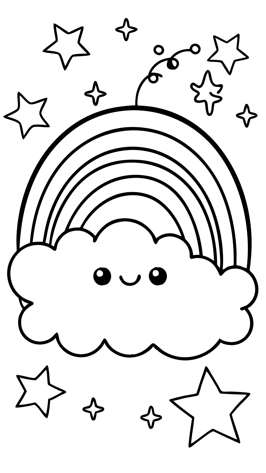 rainbow coloring pages printable free